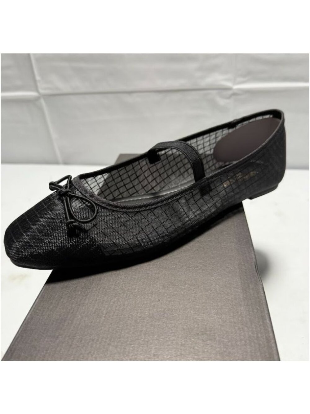 Kenneth Cole New York Womens Myra Square Toe Ballet Flats Black Size 9.5 NEW - Picture 4 of 7
